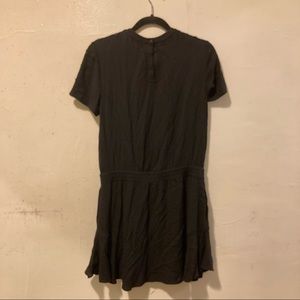 A.L.C. Black Short Sleeve A-Line Dress S